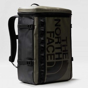 Men's The North Face Base Camp Fuse Box Backpacks Grey Brown Green / Black | Malaysia-9312045
